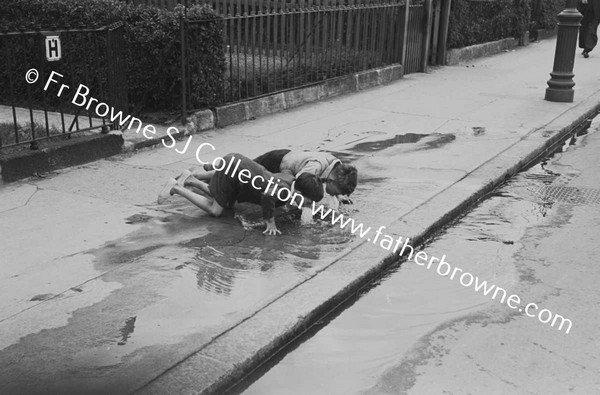 WHITWORTH ROAD BURST PIPE WITH CHILDREN